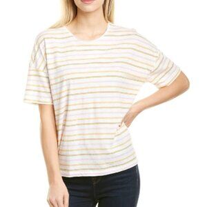 Madewell Raw-Edged Hangout Tee Striped Short Sleeve Top Size S